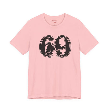 69 Retro Swirl Number Tee