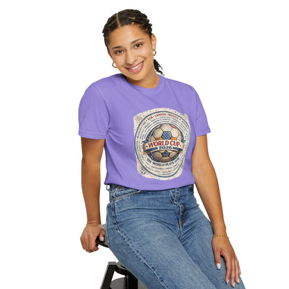 World Cup 2026 Vintage Soccer T-Shirt — USA Canada Mexico Tournament Tee