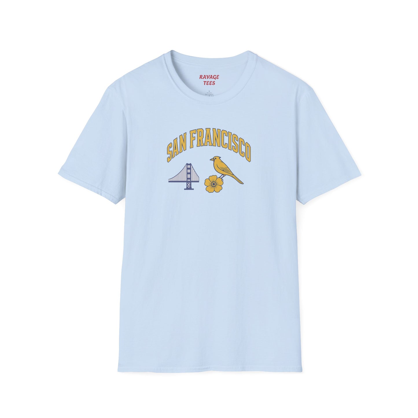 SAN FRANCISCO Vibes Unisex T-Shirt – Casual Summer Tee, Beachwear, Travel Outfit, Vacation Style, Gift for Him or Her