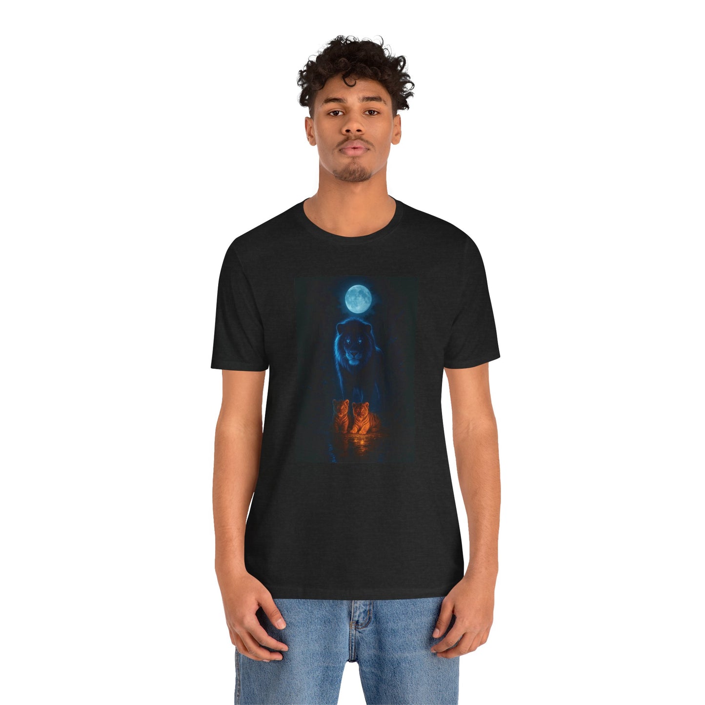 GUARDIAN OF THE MOON LIGHT PATH Mystical Wolf Moon Unisex Tee
