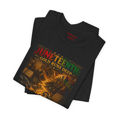 Juneteenth 'Gold Runs Deep' T-Shirt