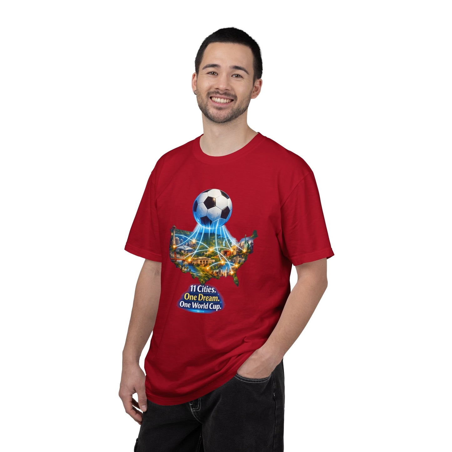 World Cup 2026 T-Shirt — "11 Cities. One Dream. One World Cup."