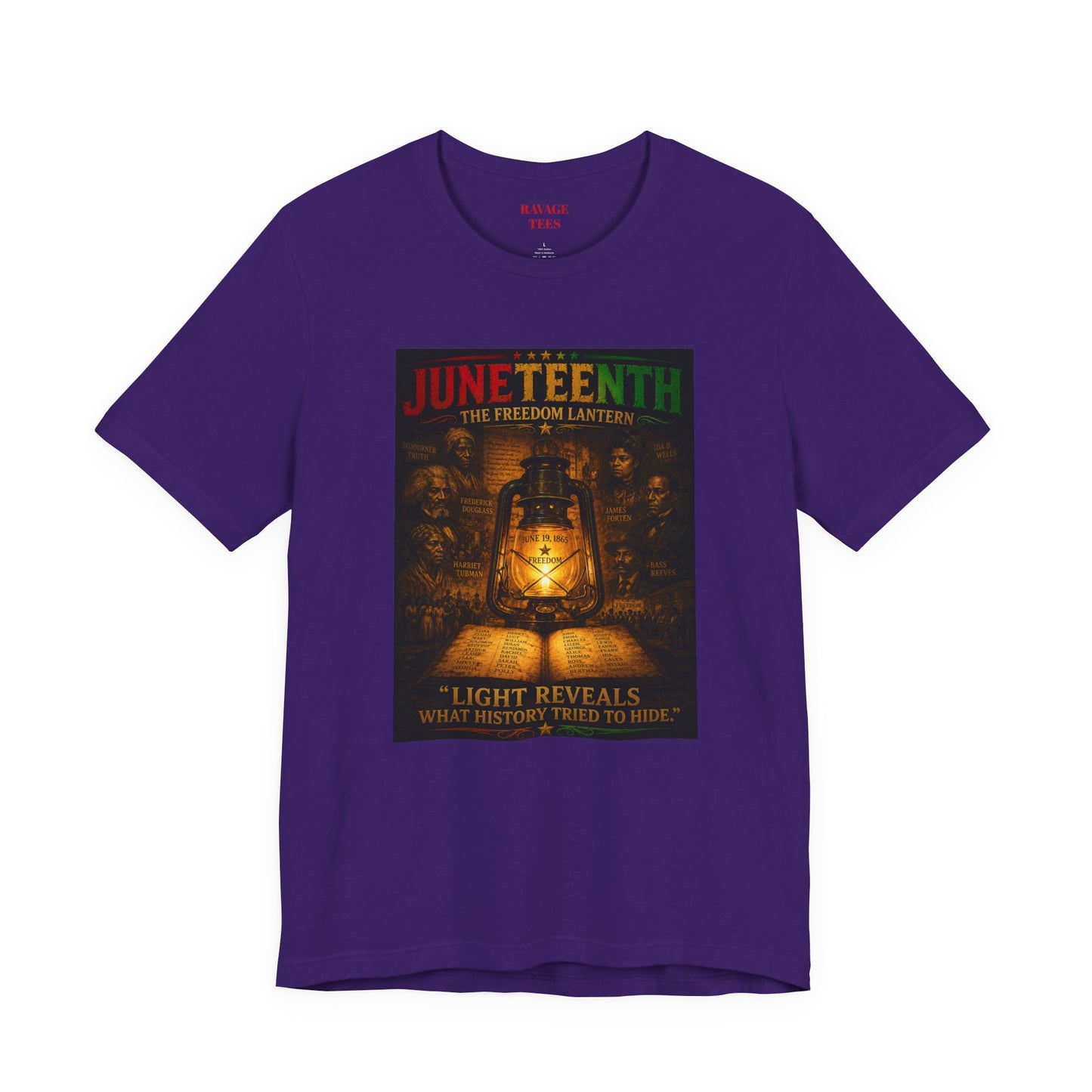 Juneteenth Lantern T-Shirt – "Light Reveals What History Tried to Hide"