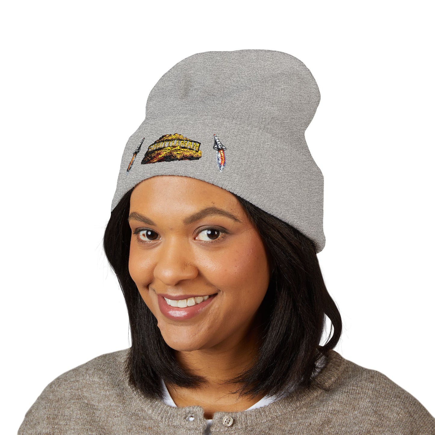Shutt1eman Embroidered Beanie-- Cuffed Hat