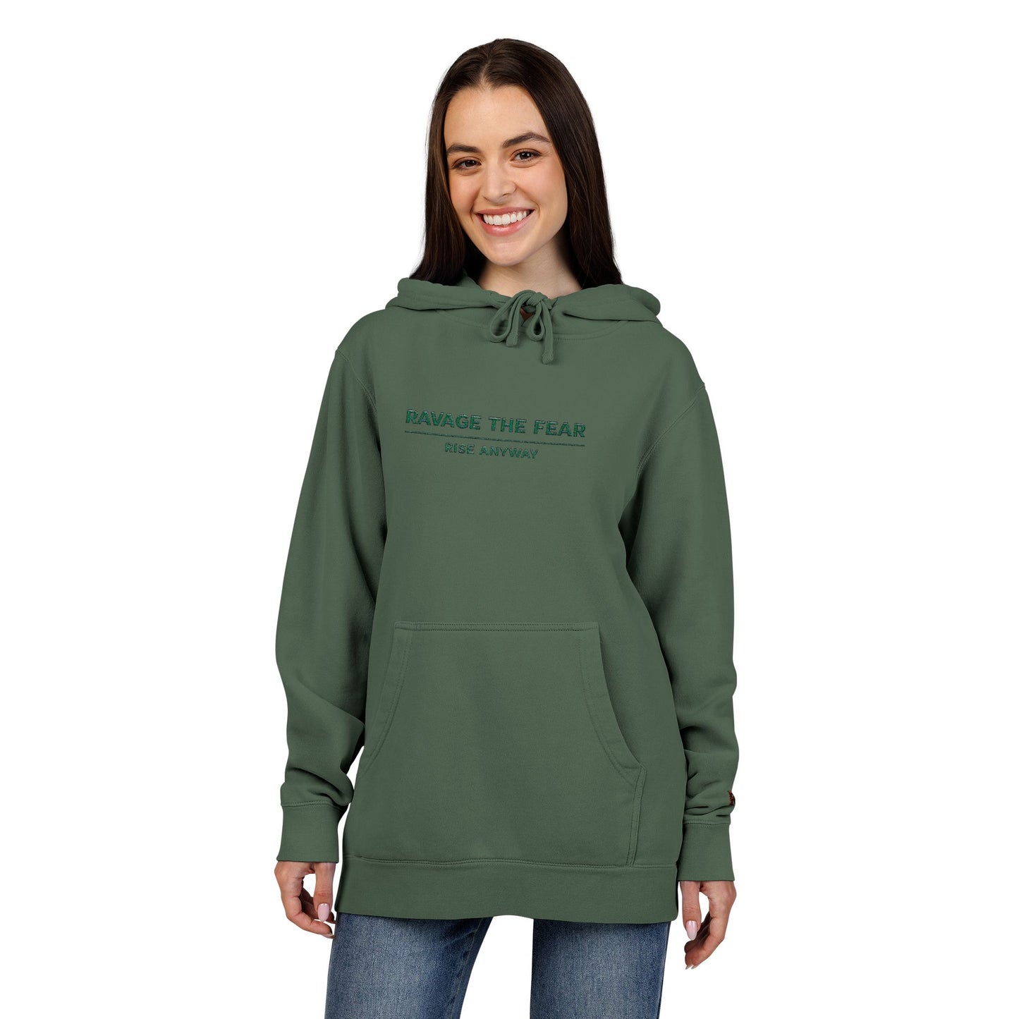 "Explore the Coast" Embroidered Pigment-Dyed Pullover