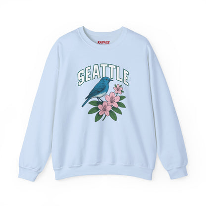 RAVAGE Seattle Vibe Unisex Crewneck Sweatshirt-Cozy Street wear