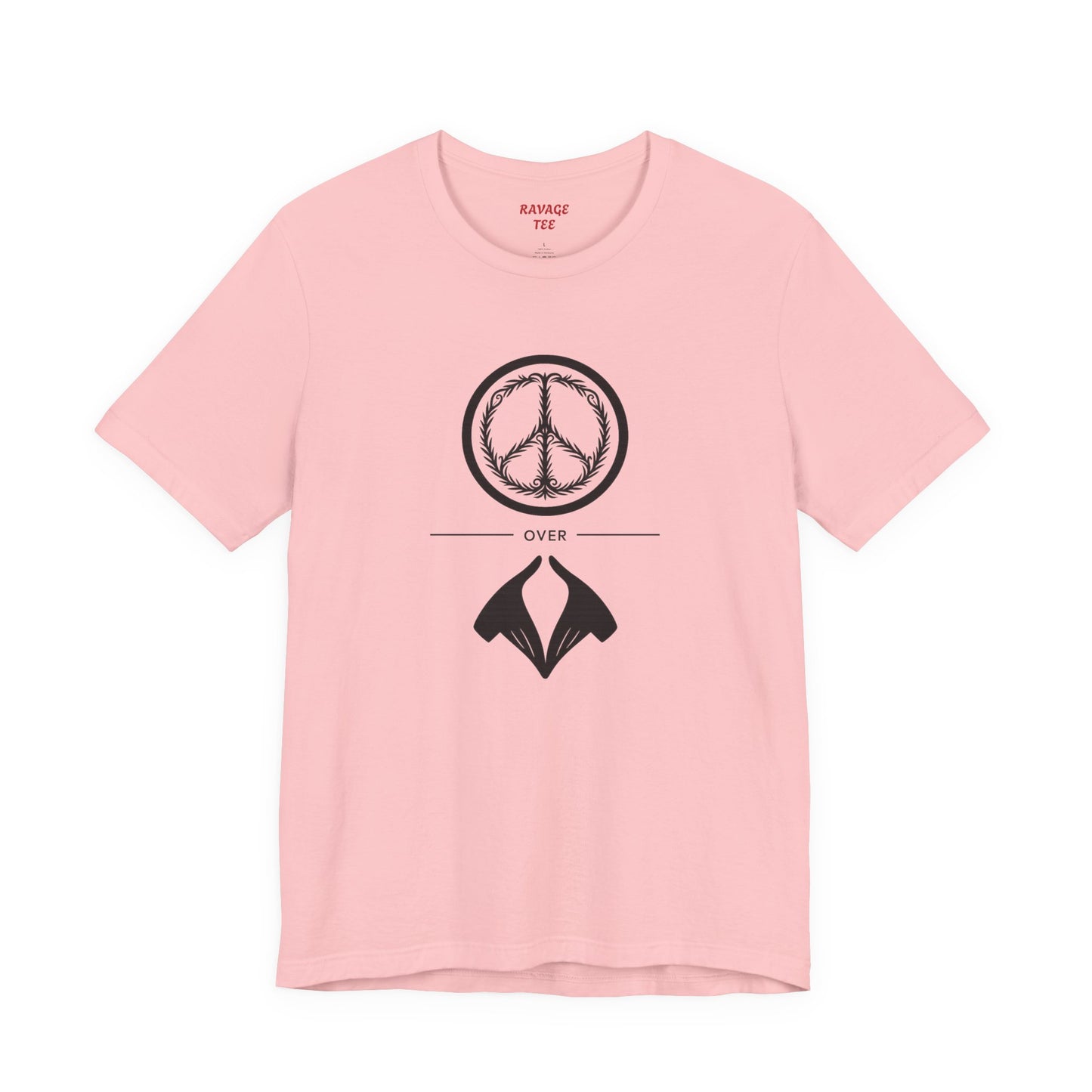Peace Sign Unisex Jersey Tee, Casual Wear, Gift for Friends, Summer Fashion, Festival Outfit, Eco-Friendly Apparel