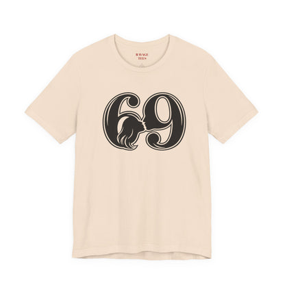 69 Retro Swirl Number Tee