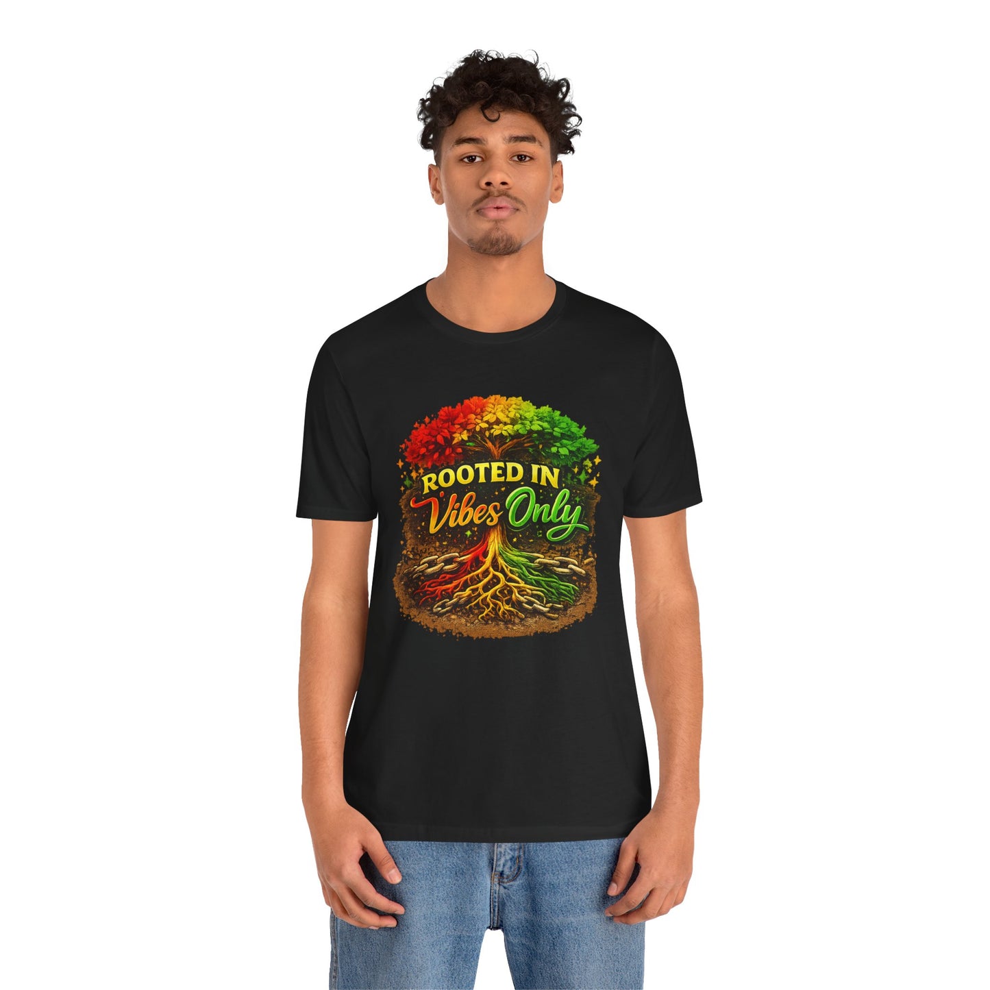 Rooted in Vibes Only Reggae Tee