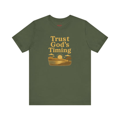 Unisex Inspirational Tee - Trust God's Timing, Relaxed Fit T-Shirt, Motivational Shirt for Everyday Wear, Plus Size Available, Gifts [...]
