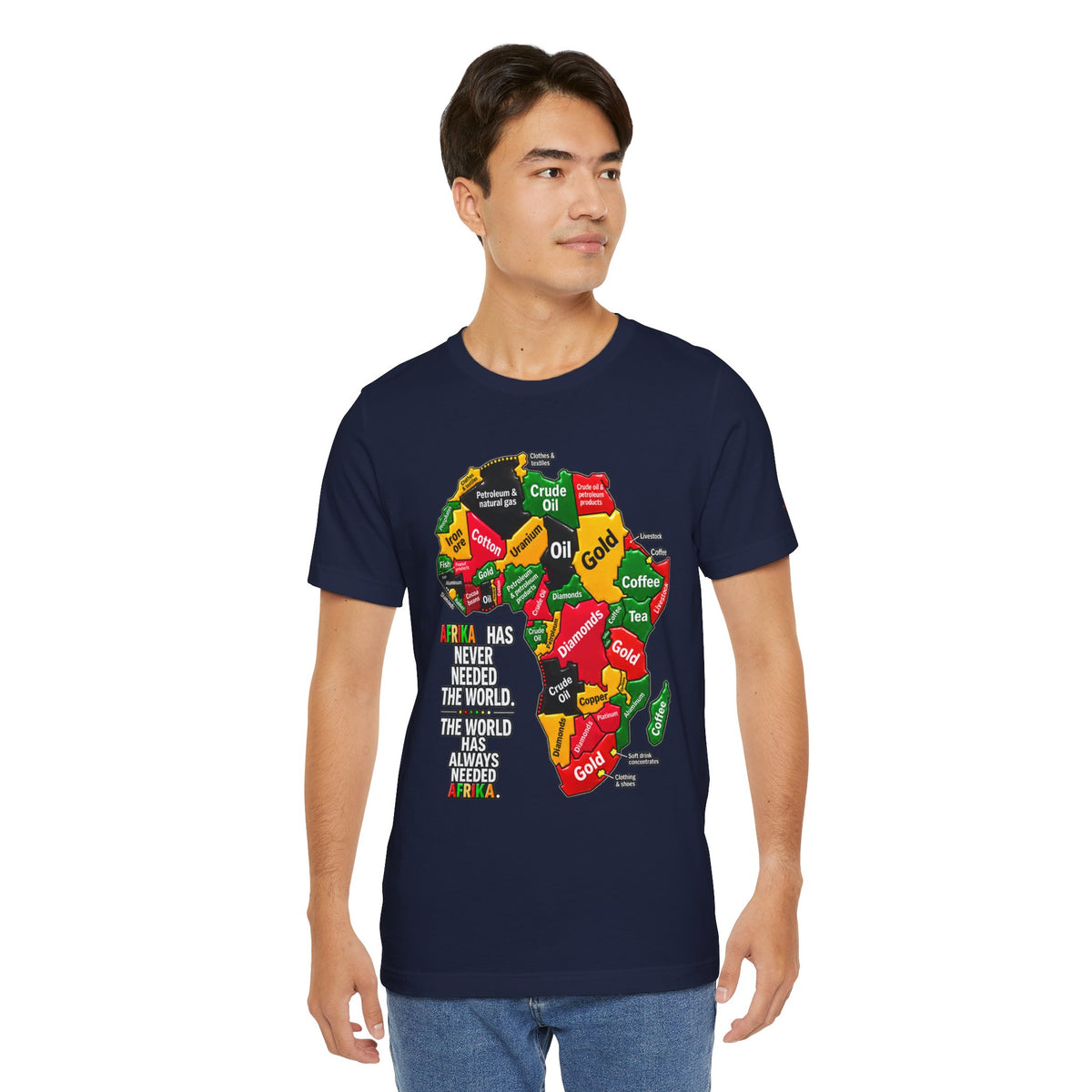 Africa Map “Africa Has Never Needed the World” Graphic Tee