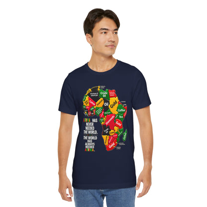 Africa Map “Africa Has Never Needed the World” Graphic Tee