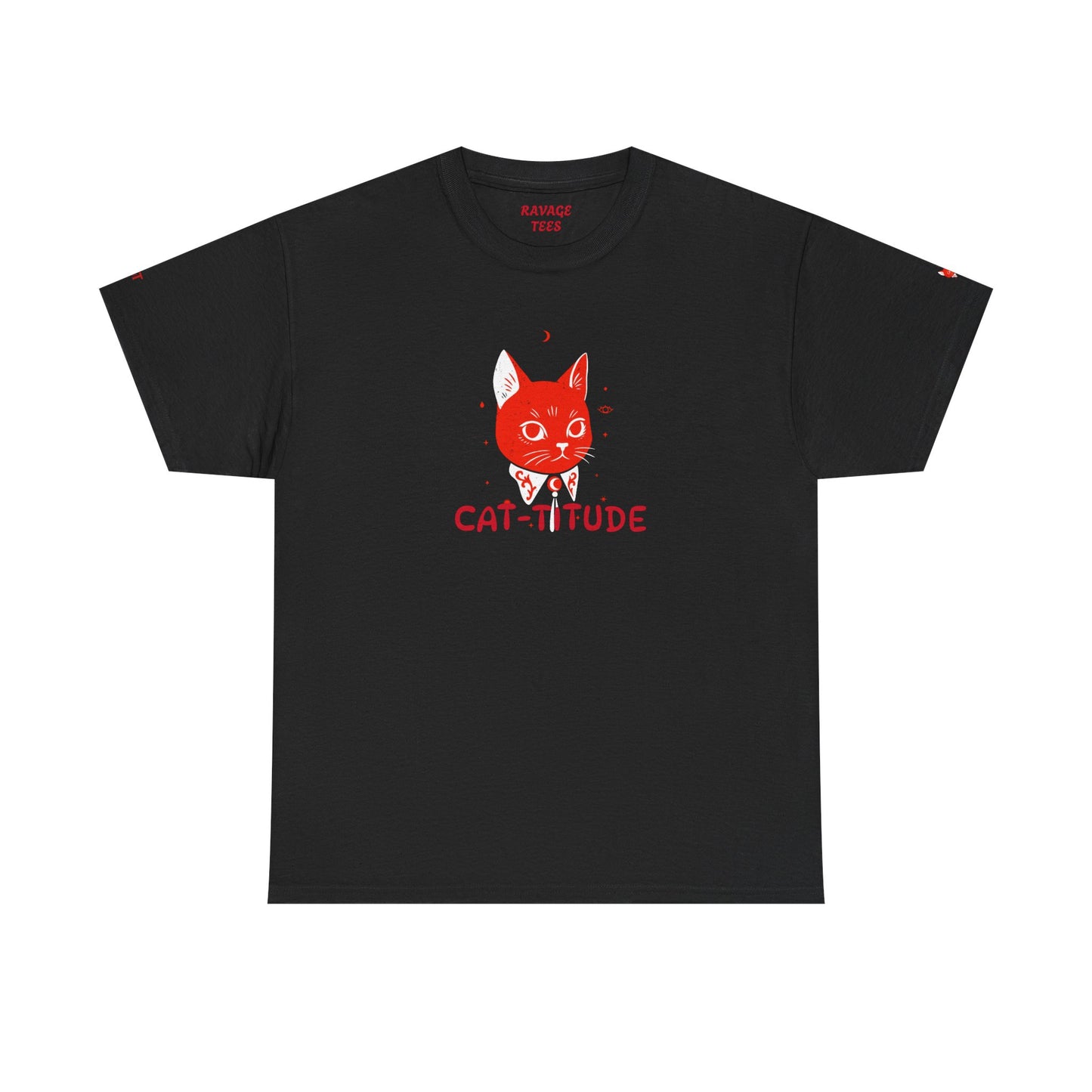 CAT-TITUDE Unisex Heavy Cotton Tee | Funny Cat Shirt