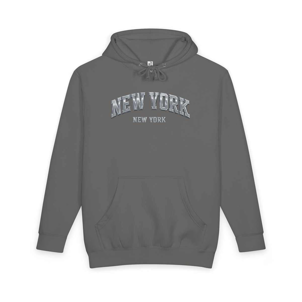 New York Arch Logo Hoodie — Vintage Collegiate Pullover