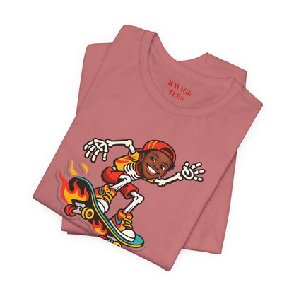 Skateboard Skeleton Tee