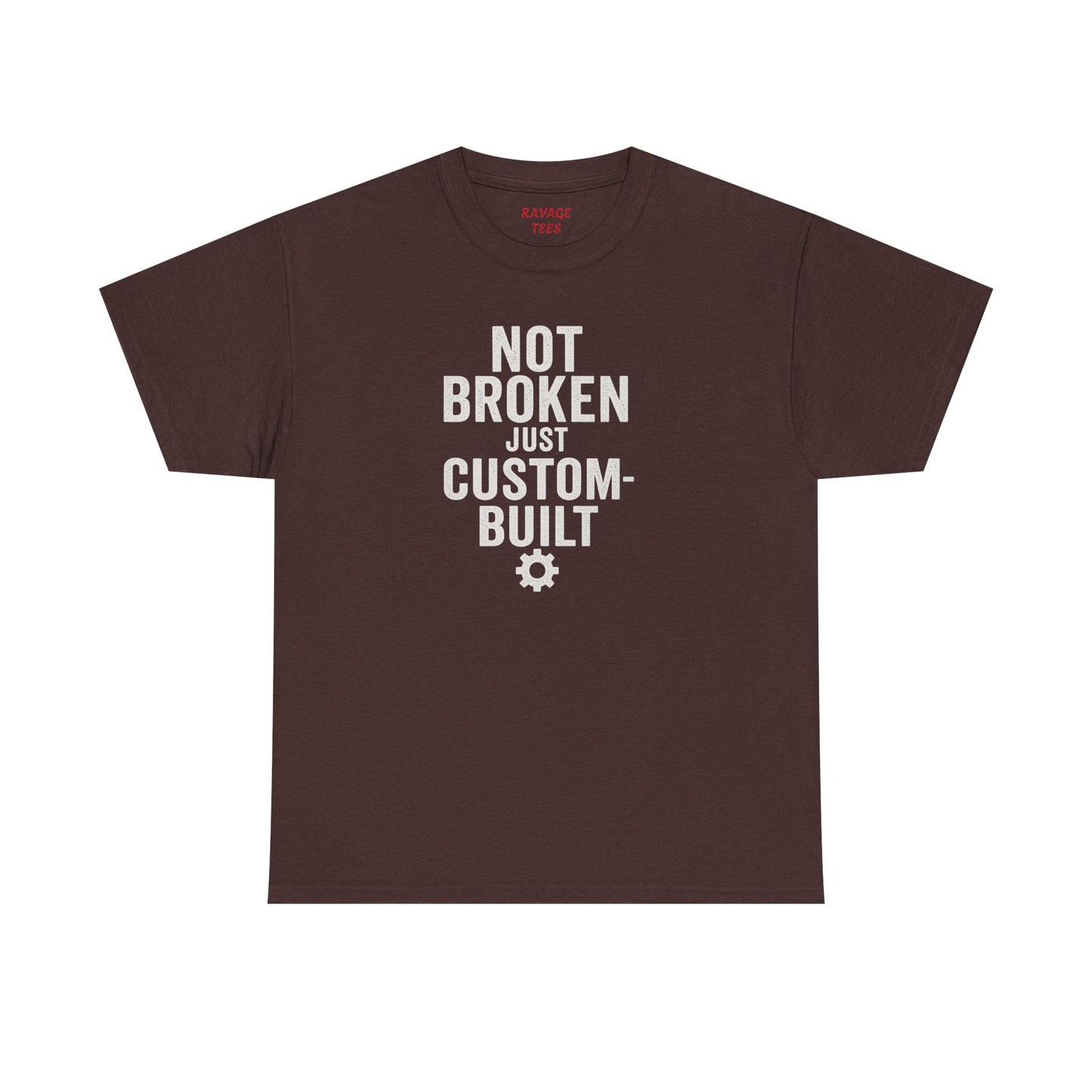 Not Broken Just Custom-Built | Unisex Graphic Tee – Garage Edition