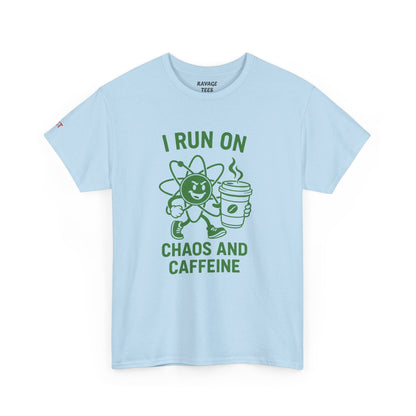 Caffeine Chaos Tee - Fun Unisex Shirt for Coffee Lovers