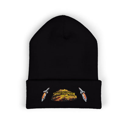 Shutt1eman Embroidered Beanie-- Cuffed Hat