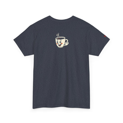 Coffee Lover's Unisex Tee - I Run on Chaos and Caffeine, Funny T-Shirt, Gift for Coffee Enthusiasts, Casual Wear, Relaxed Fit