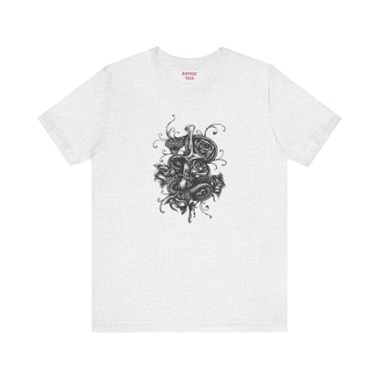 Snake & Dagger Tee: Edgy Unisex Tattoo-Style Graphic Shirt