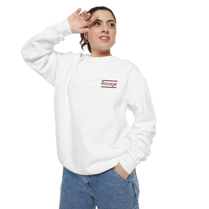 RAVAGE Minimal Logo Sweatshirt — Casual Branded Crewneck