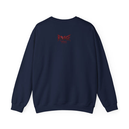 ELEGANCE CARVED IN CHAOS  Unisex Crewneck Sweatshirt – Heavy Blend Pullover for Casual Wear | Cozy Streetwear Gift for Her, Feminist Fashion Statement