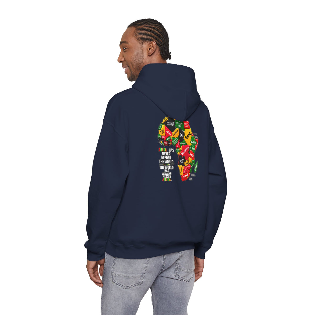 Afrika Map Hoodie – African Pride Pullover Sweatshirt