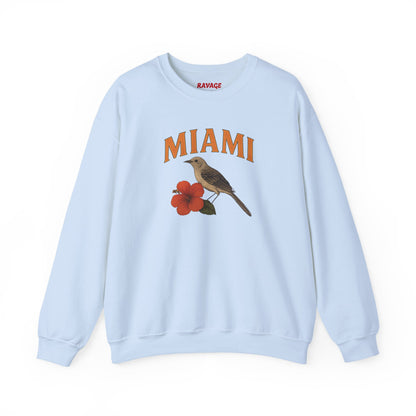 RAVAGE Miami's City Vibe Unisex Crewneck Sweatshirt-Cozy Street Gear