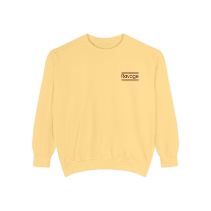 RAVAGE Minimal Logo Sweatshirt — Casual Branded Crewneck