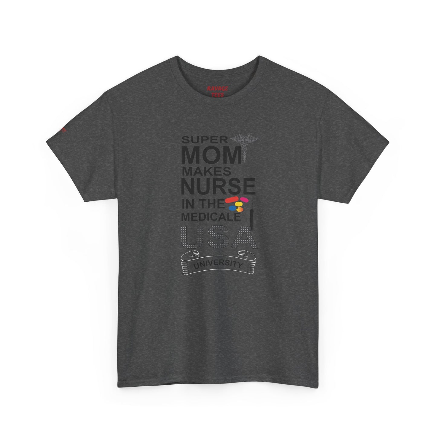 Super Mom Nurse Tee, Unisex Cotton T-Shirt for Nurses