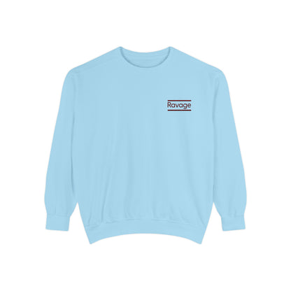 RAVAGE Minimal Logo Sweatshirt — Casual Branded Crewneck