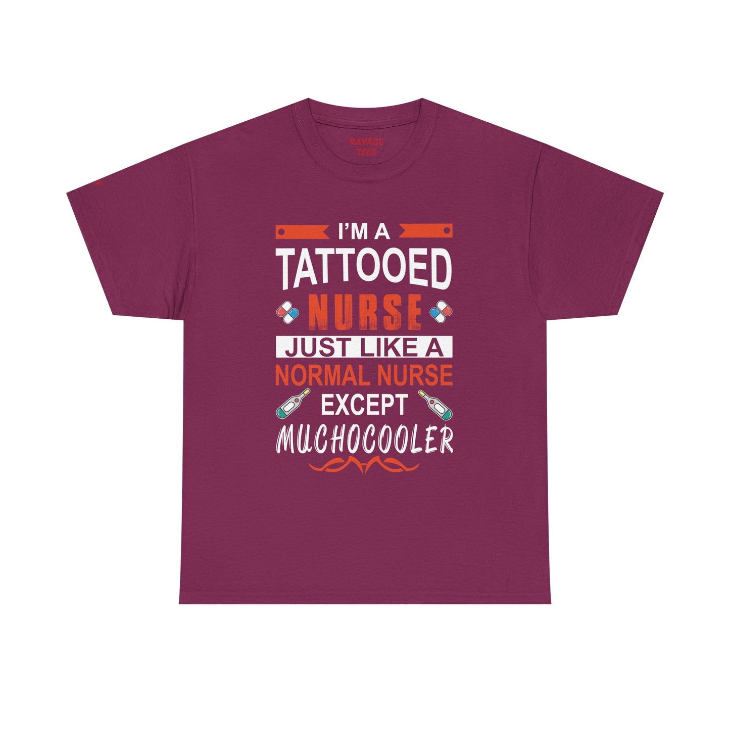 Tattooed Nurse Tee - Unisex Cotton Shirt for Nurse Appreciation, Medical Humor Tee, Fun [...]