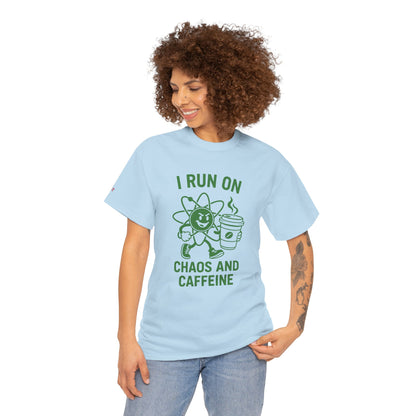 Caffeine Chaos Tee - Fun Unisex Shirt for Coffee Lovers, Casual Wear, Gift for Coffee Enthusiasts, Trendy Graphic T-Shirt, Everyday Style