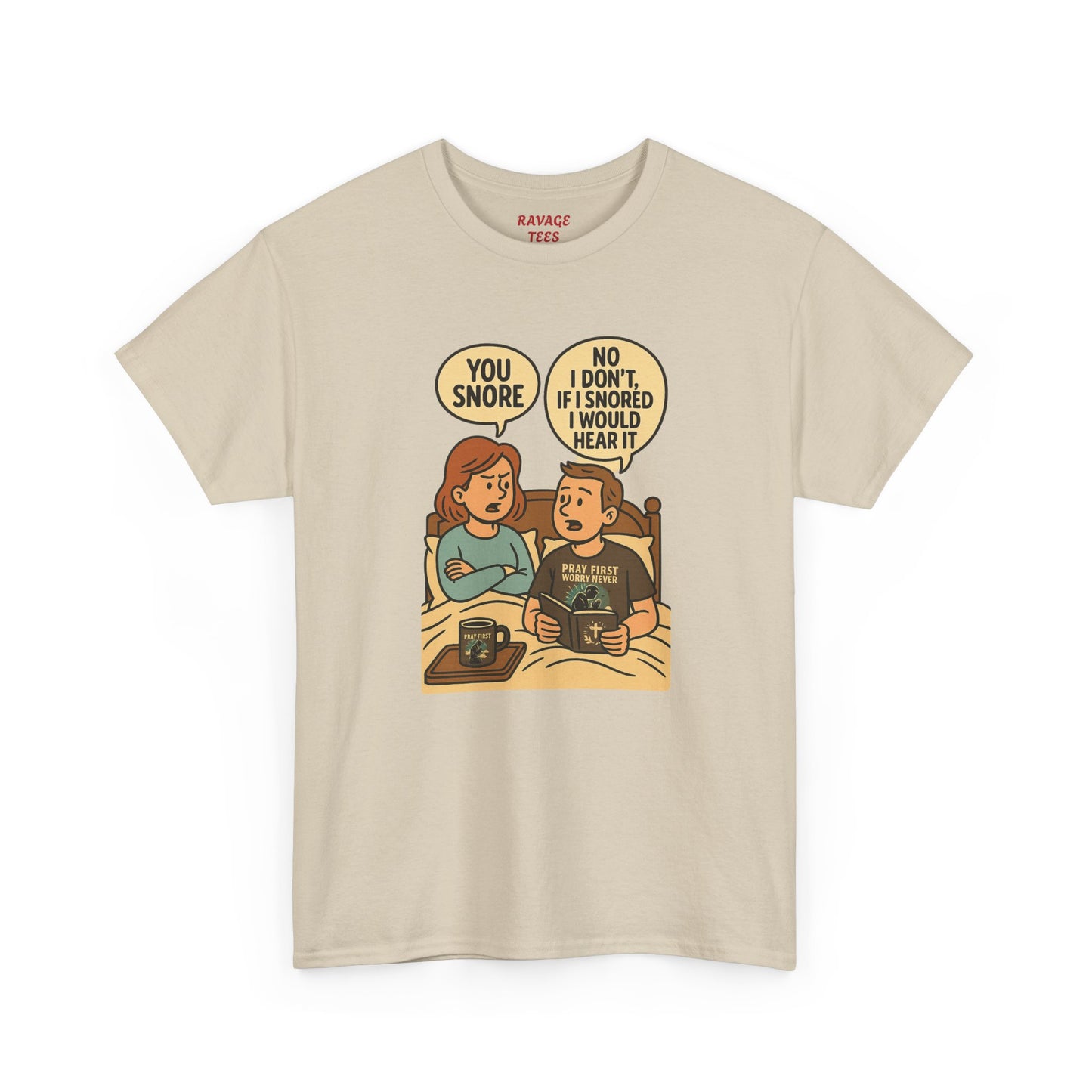 Unisex Snoring Humor T-Shirt | Funny Tee for Couples