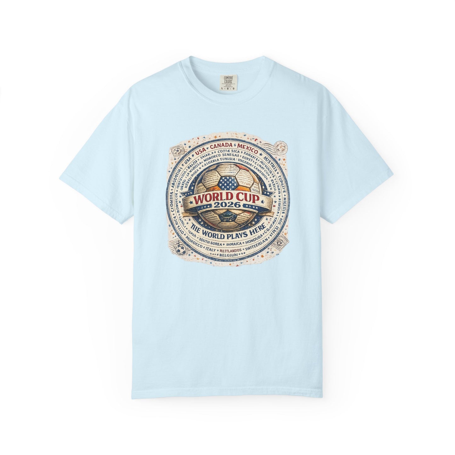 World Cup 2026 Vintage Soccer T-Shirt — USA Canada Mexico Tournament Tee