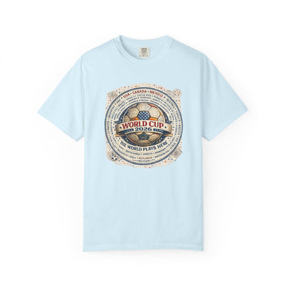 World Cup 2026 Vintage Soccer T-Shirt — USA Canada Mexico Tournament Tee