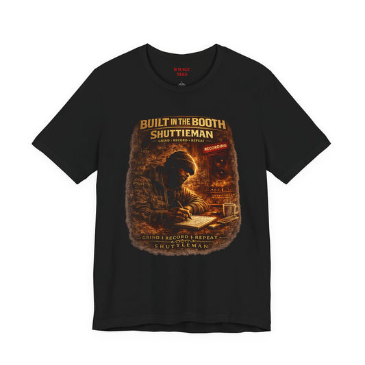 Built In The Booth Tee — Shutt1eman Recording Studio Graphic T‑Shirt
