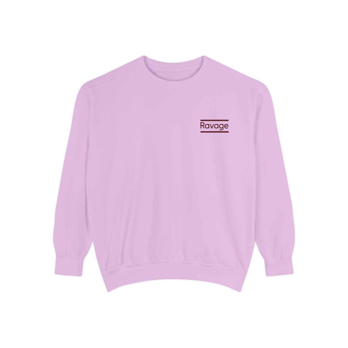 RAVAGE Minimal Logo Sweatshirt — Casual Branded Crewneck