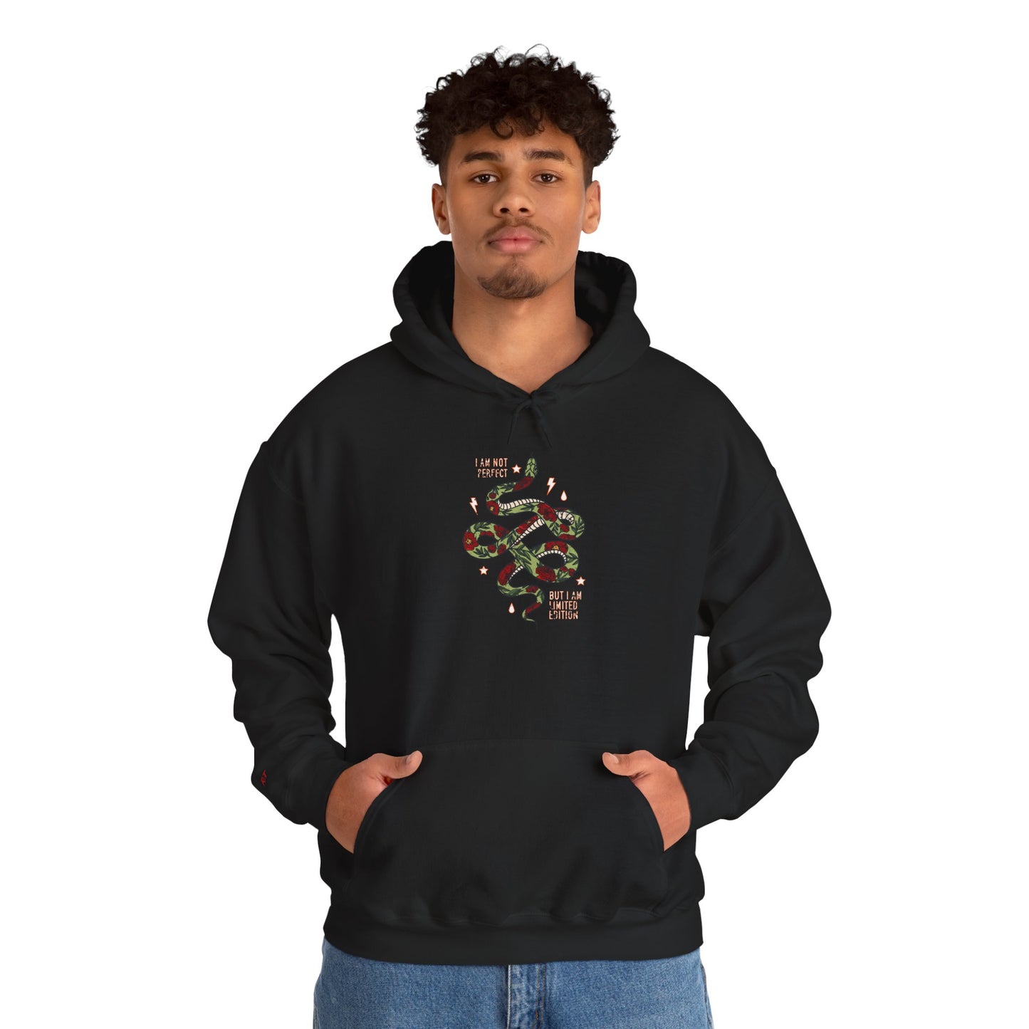 Trendy Unisex Hoodie, I Am Not Perfect Snake Design Shirt, Casual Wear, Gift for Nature Lovers, Eco-Friendly Fashion