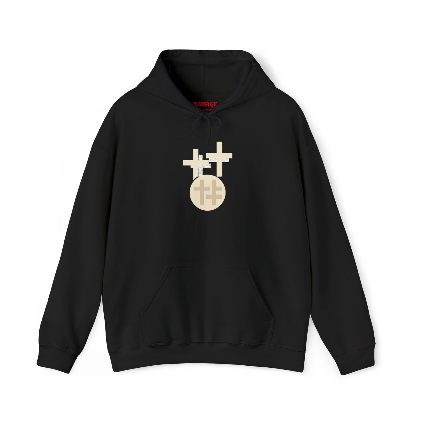 Calvary Cross Unisex Hoodie – Faith-Based Apparel, Christian Symbol Tee, Everyday Casual Wear, Inspirational Gift