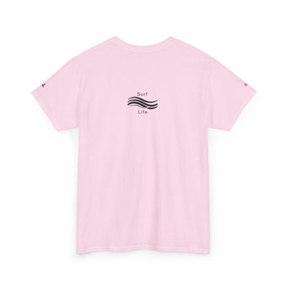 California Surf Unisex Heavy Cotton Tee, Summer Vibes T-Shirt, Beach Life Shirt, Surfing Gift, Vacation Wear, Casual Apparel