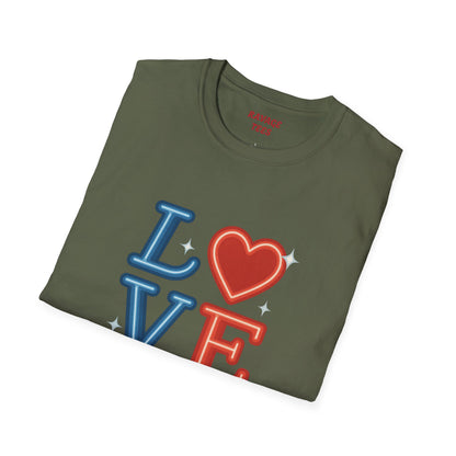 Soft Unisex Freedom & Love Graphic Tee | Gift & Daily Wear