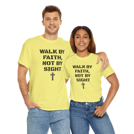 Walk by Faith Not by Sight Christian Sweatshirt | Inspirational Unisex Crewneck | Ravage Tees Faith Collection
