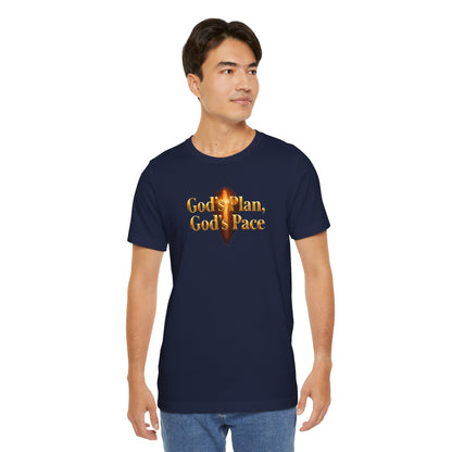 Christian Tee "God's Plan, God's Pace"