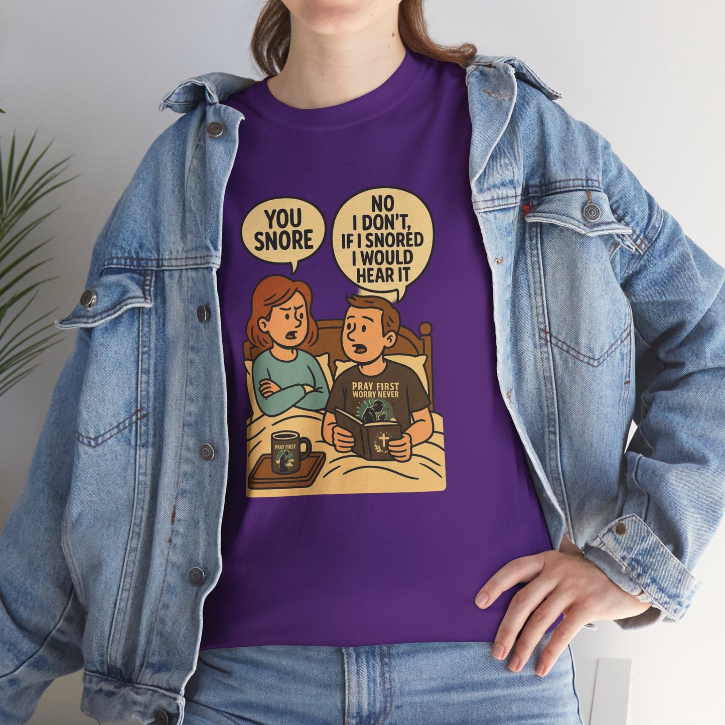 Unisex Snoring Humor T-Shirt | Funny Tee for Couples