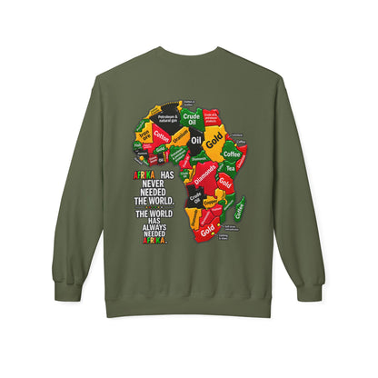 Afrika Map Sweatshirt – Africa Pride Crewneck