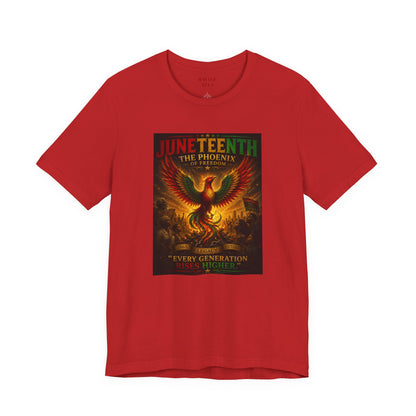 Juneteenth Phoenix Tee — "Every Generation rRises Higher"