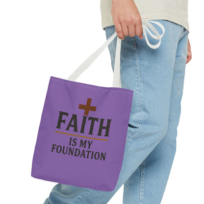 Faith Is My Foundation Tote Bag, Inspirational Gift for Believers, Church Fundraiser, Stylish Shopping Bag, Everyday Tote, Christian [...]