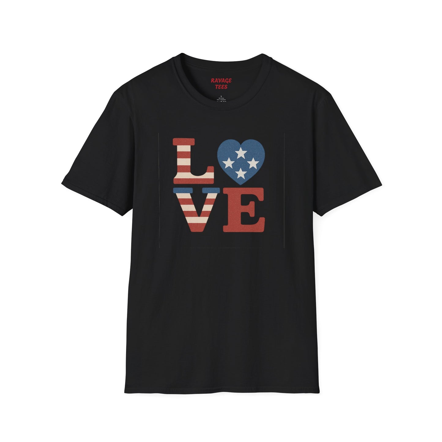"Freedom & Love" Tee: Unisex 4th of July Graphic Shirt Gift