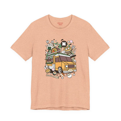 Cute Vintage Street Food Van Tee